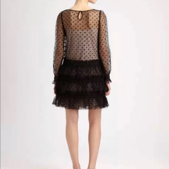 RED VALENTINO BLACK LACE DRESS RED VALENTINO BLACK LACE DRESS